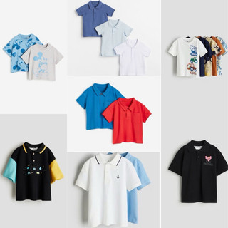 Áo phông/Áo thun/  Áo polo H&M bé trai siêu xinh, số lượng có hạn ạ