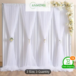 Rèm Vải Voan Thun Ánh Nhũ Làm Phông Background Trang Trí Sinh Nhật, Tiệc Cưới, Sự Kiện (Đã May Sẵn)