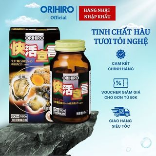 Viên uống tinh chất hàu tươi tỏi nghệ Orihiro 180 viên