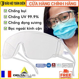 Kính bọc ngoài kính cận Deltaplus Piton2 trắng _ Kính bảo hộ chống bụi, chống tia UV