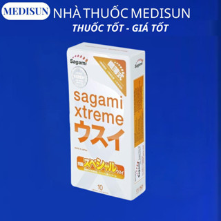 Bao cao su Sagami Xtreme Super Thin 10 bao (Made in Japan - Che tên hàng)