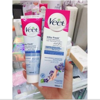 Kem Tẩy Lông Veet Silk & Fresh 100ml(Xanh/Hồng Ngẫu Nhiên/Kem WAX Lông)