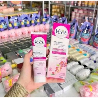 Kem Tẩy Lông Veet Silk & Fresh 100ml(Xanh/Hồng Ngẫu Nhiên/Kem WAX Lông)