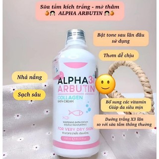 Sữa tắm kích trắng alpha arbutine 350ml thái lan chính hãng