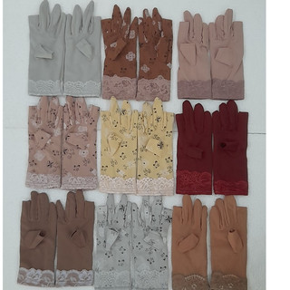 CẮT 2 NGÓN [Big size 65 đến 89 kg] Găng tay chống nắng 2 LỚP bao tay vãi thun 100% Cotton (CO GIÃN)