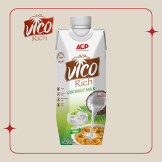 Nước cốt dừa nguyên chất Vico Rich hộp 330ml
