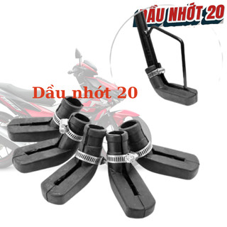 [Tặng dây rút] Bọc chân chống xe máy cao su xe máy bảo vệ nền nhà, bảo vệ bàn chân của bạn, có lổ thoát nước