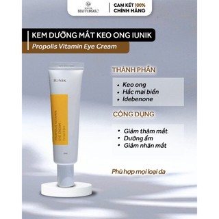 Kem mắt giảm nhăn và thâm IUNIK PROPOLIS VITAMIN EYE CREAM