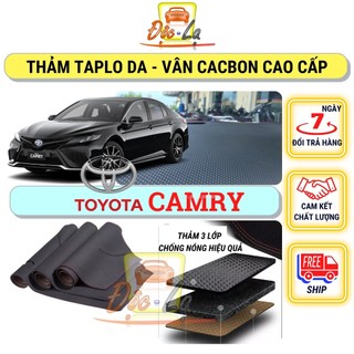 Thảm taplo Toyota Camry 2012 - 2021 vân Cacbon 3 lớp cao cấp, chống nóng, bảo vệ ô tô hiệu quả