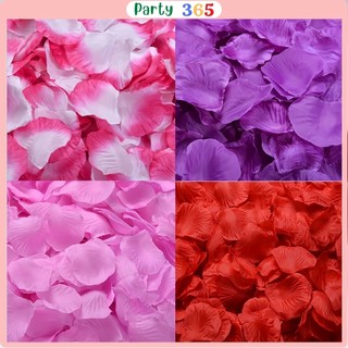 Set 100 cánh hoa hồng lụa giả trang trí phòng tân cưới,tân hôn,cầu hôn,...