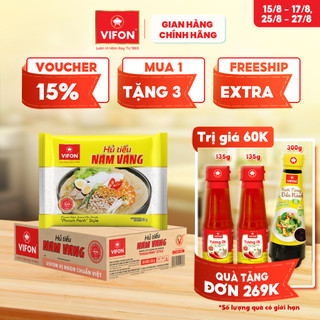 [VOUCHER đến 80K]-Thùng 30 Gói Hủ Tiếu Nam Vang VIFON 65g / Gói