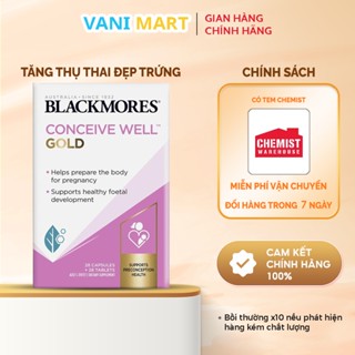   CHÍNH HÃNG  Viên uống bổ trứng Conceive Well Gold Blackmores Úc kích thích rụng trứng tăng khả năng thụ thai 56 viên 