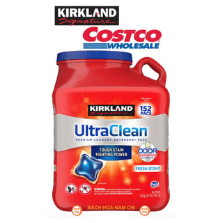 [MẪU MỚI 3.04kg] Viên Giặt KIRKLAND ULTRA CLEAN 152 Viên Hương Thơm Tươi Mát (Chuẩn Costco USA)