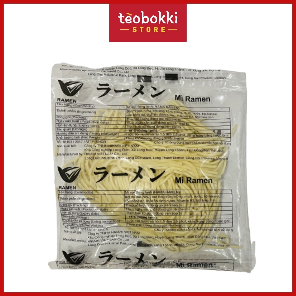 [SHIP CẦN THƠ] Mì ramen tươi 80g