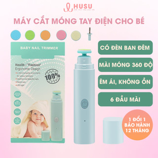 Máy cắt, mài móng tay cho bé chính hãng, đồ dũa mài móng tay cho trẻ sơ sinh HUSU