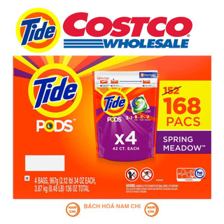 [THÙNG 4 TÚI] Viên Giặt TIDE PODS 3in1 Túi 42 Viên Của Mỹ Siêu Tiết Kiệm Đánh Bay Mọi Vết Bẩn Cứng Đầu - Hàng Mỹ