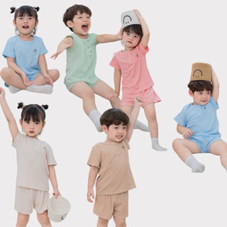 Bộ quần áo cộc tay trẻ em, bộ cộc tay thun tăm NHO NHỎ, bộ đùi co giãn, thoáng mát, dễ chịu cho bé trai bé gái 6-20kg