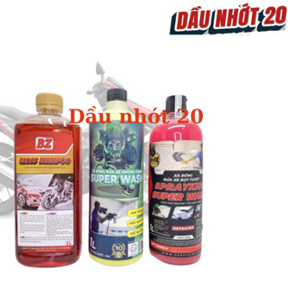 Combo Nước rửa xe bz , nước rửa xe không chạm sprayking, xà bông bọt tuyết sprayking