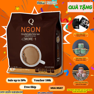 Cafe sữa hoà tan 3 in 1 NGON Trần Quang uống liền 24 gói
