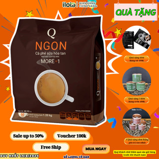 Cà phê sữa NGON Trần Quang hoà tan 3 in 1 uống liền 60 gói