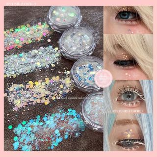 Set nhũ nail hạt to, dùng để makeup, làm nhũ mắt...
