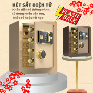 [SALES SỐC] Két Sắt Điện Tử Thông Minh, Két Sắt Sử Dụng Khóa Vân Tay Khóa Số Chống Trộm Báo Động Văn Phòng Gia Đình