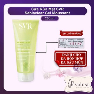 [200ml] Sữa Rửa Mặt SVR Sebiaclear Gel Moussant - Dành Cho Da Dầu Mụn