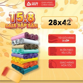 Cuộn 100 Cái Size 28*42cm Túi Gói Hàng, Đóng Hàng Niêm Phong Chuyển Phát Nhanh NHUAHVT