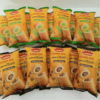 COMBO 100 ổ bánh mì tươi KINH ĐÔ (40g/1 ổ) vị socola và dị dứa bánh mì tươi bánh kinh đô