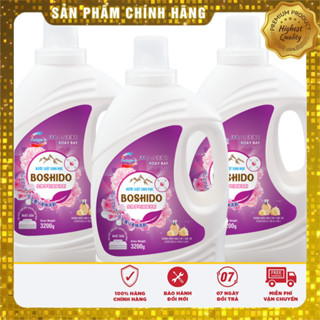 Combo 2 can Nước Giặt Sinh Học BOSHIDO Công Nghệ Nhật Bản Lưu Hương Thơm Lâu (Hương Nước Hoa) x3,2L