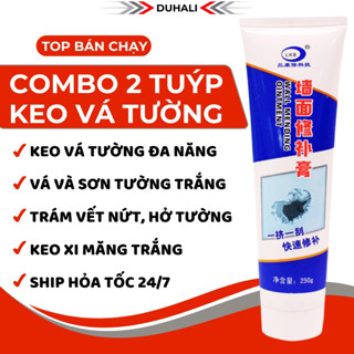   2 TUÝP  Keo Vá Tường - Keo Vá Tường Chống Thấm - Trám Vết Nứt Khe Hở Tường Làm Tường Trắng Sáng 