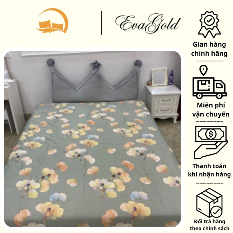 Chăn lụa thái hoa EVAGOLD mềm mịn thoáng mát