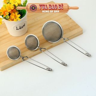 Kẹp lọc trà inox có tay cầm, không gỉ, không độc hại, dụng cụ lọc iox-VUA BAO BI