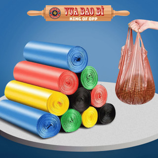 Cuộn Túi ni lông đựng rác có dây rút miệng, TDR - VUA BAO BÌ