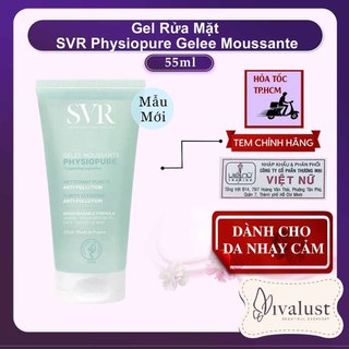 [MINI SIZE] Gel Rửa Mặt SVR Physiopure Gelée Moussante Tuýp 55ml - Dành Cho Da Nhạy Cảm