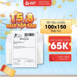 Giấy in nhiệt HVT khổ A6 A7 kích thước 100x150mm & 75x100 mm - GIÁ RẺ SẬP SÀN