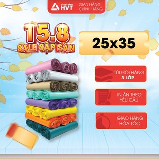 Túi đóng gói hàng niêm phong chuyển phát nhanh NHỰA HVT size 25x35 cuộn 100 cái