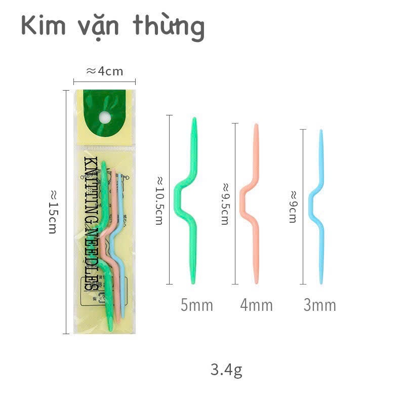 Kim vặn thừng knitting Needles
