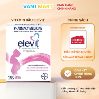 [HÀNG NHẬP KHẨU ] Viên uống Elevit bầu Úc bổ sung vitamin tổng hợp, sắt, acid folic cho mẹ bầu