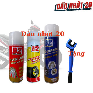 Combo 3 chai: dưỡng sên bz + rửa sên bz + dưỡng bóng vỏ xe, nhựa nhám BZ, hàng xịn giá tốt, hàng xịn giá tốt
