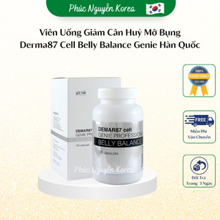 Viên Uống Giảm Cân, Huỷ Mỡ Bụng Derma87 Cell Belly Balance Genie Hàn Quốc Hộp 130 Viên