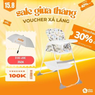 Ghế ăn dặm Joie Mimzy Snaker gấp gọn cho bé từ 5-36 tháng trở lên hàng Anh bảo hành chính hãng 1 năm
