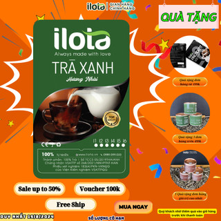 Trà xanh hương nhài ILOTA nguyên chất để pha trà hoa quả, trà chanh trà ủ lạnh 500g
