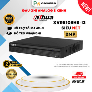 Đầu ghi hình Camera XVR 5108HS-I3 Dahua 8 kênh, độ phân giải tối đa 4M-N/1080P