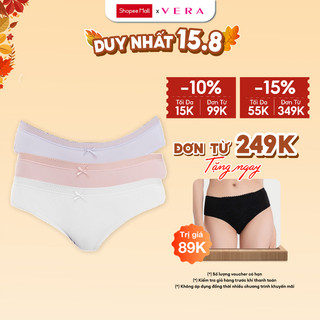 Combo 3 Quần lót bikini nữ Misaki trơn dáng cơ bản - M1027