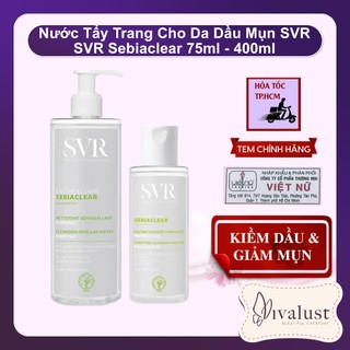 Nước Tẩy Trang Cho Da Dầu Mụn SVR SEBIACLEAR Eau Micellaire hàng chính hãng Pháp 75ml/400ml
