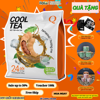 Combo 5 bịch trà me hoà tan trần quang cooltea