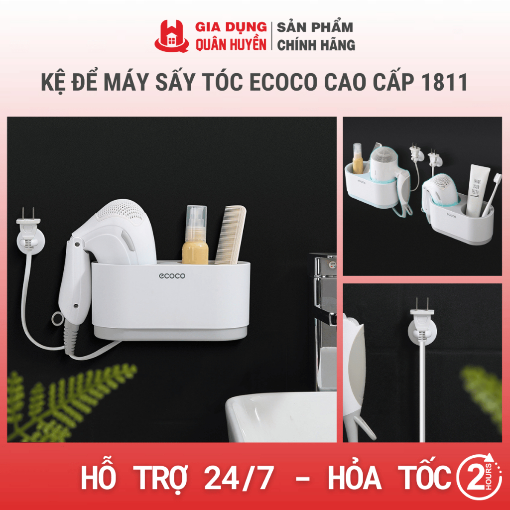 Kệ để máy sấy tóc, để đồ ECOCO cao cấp 1811