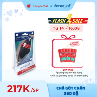 Chà gót chân deramed tiện dụng tẩy da chết , giảm nứt nẻ gót chân - xuất xứ tây ban nha