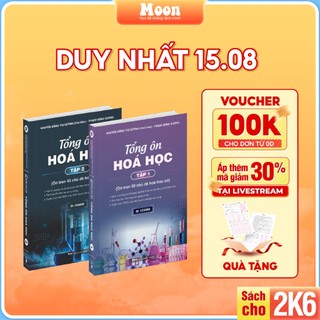 Tổng ôn hoá học lớp 12, sách luyện thi kiến thức ôn thi thpt quốc gia bản mới nhất Moonbook